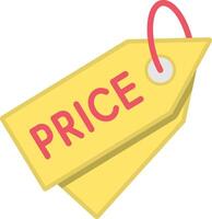 Price Tag Flat Illustration Icon Design vector