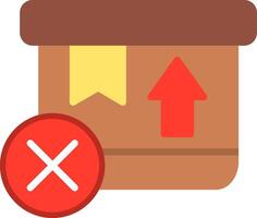 Cancel Flat Illustration Icon Design vector