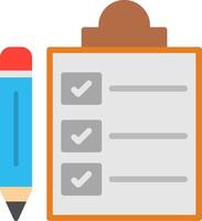 Check List Flat Illustration Icon Design vector