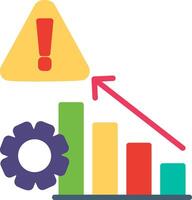 Risk Flat Illustration Icon Design vector