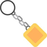 Key Chain Flat Illustration Icon Design vector