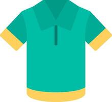 Polo Shirt Flat Illustration Icon Design vector