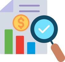 Verification Flat Illustration Icon Design vector