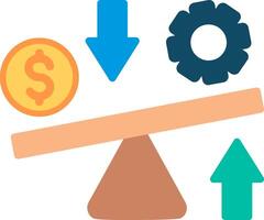 Leverage Flat Illustration Icon Design vector