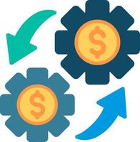 Execution Flat Illustration Icon Design vector