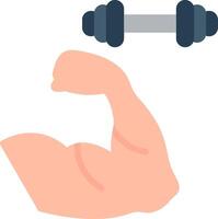Strength Flat Illustration Icon Design vector