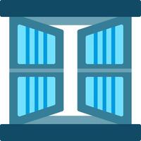 Window Flat Illustration Icon Design vector