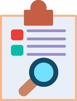 Diagnose Flat Illustration Icon Design vector