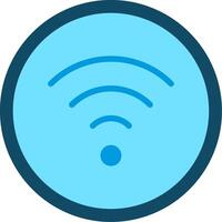 Wifi Signal Flat Illustration Icon Design vector