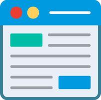 Website Mockup Flat Illustration Icon Design vector