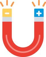 Magnet Flat Illustration Icon Design vector