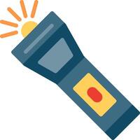 Torch Flat Illustration Icon Design vector