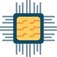 Chip Flat Illustration Icon Design vector