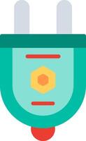 Plug Flat Illustration Icon Design vector