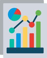 Data Analyst Flat Illustration Icon Design vector