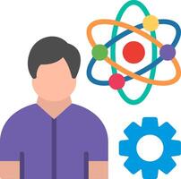 Genius Flat Illustration Icon Design vector