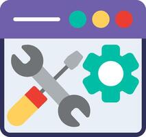 Maintenance Flat Illustration Icon Design vector