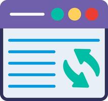 Syn Flat Illustration Icon Design vector