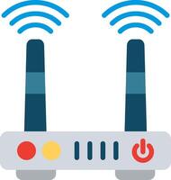Router Flat Illustration Icon Design vector