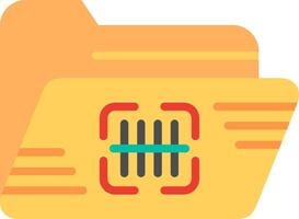 Scan Flat Illustration Icon Design vector