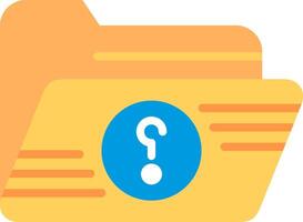 Question Flat Illustration Icon Design vector