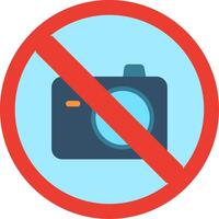 No Photos Flat Illustration Icon Design vector