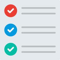 List Flat Illustration Icon Design vector