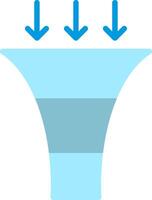 Funnel Flat Illustration Icon Design vector