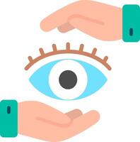 Eye Flat Illustration Icon Design vector