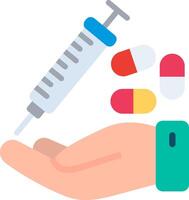 Treatment Flat Illustration Icon Design vector