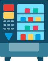 Vending Machine Flat Illustration Icon Design vector