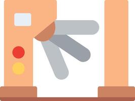 Turnstile Flat Illustration Icon Design vector