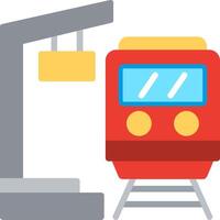 Platform Flat Illustration Icon Design vector