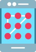 Password Flat Illustration Icon Design vector