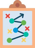 Marketing Strategy Flat Illustration Icon Design vector