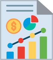 Statistic Flat Illustration Icon Design vector