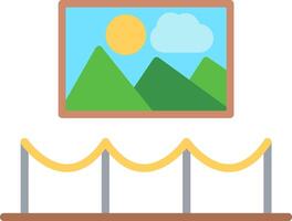 Gallery Flat Illustration Icon Design vector