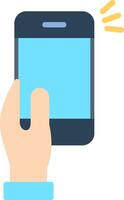Selfie Flat Illustration Icon Design vector