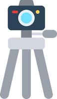 Camera Stand Flat Illustration Icon Design vector
