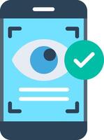 Visibility Flat Illustration Icon Design vector