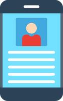 Profile Flat Illustration Icon Design vector