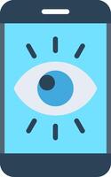 Viewer Flat Illustration Icon Design vector