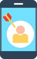 Target Audience Flat Illustration Icon Design vector