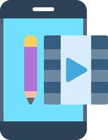 Editing Flat Illustration Icon Design vector
