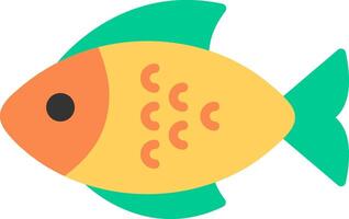 Fish Flat Illustration Icon Design vector