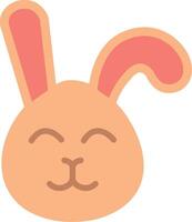 A cartoon bunny with its eyes closed vector