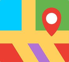Gps Flat Illustration Icon Design vector
