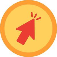 Cursor Flat Illustration Icon Design vector