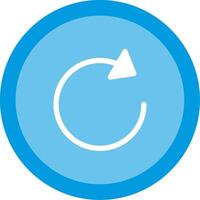 Refresh Flat Illustration Icon Design vector