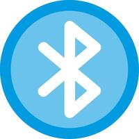 Bluetooth Flat Illustration Icon Design vector